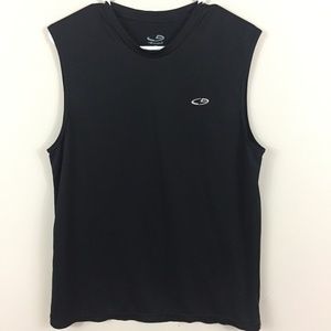 Black Champion muscle tank, medium